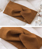 Huachi Turban Headbands for Women Trendy, Wide Women Head Bands, Fall Fashion Must Haves Thick Boho Stretchy Hair Bands Non Slip for Girls Yoga Workout Fashion Hair Accessories, Solid Color