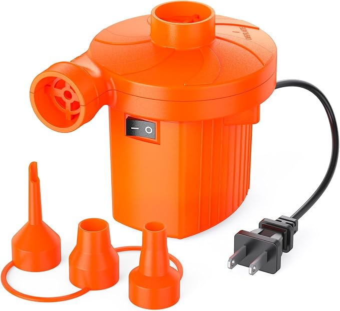 Electric Air Pump for Inflatables, Portable Quick-Fill Air Pump by Motorenbau