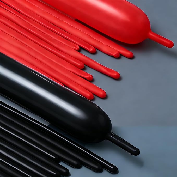 260 Balloons Black Red by VHUWE