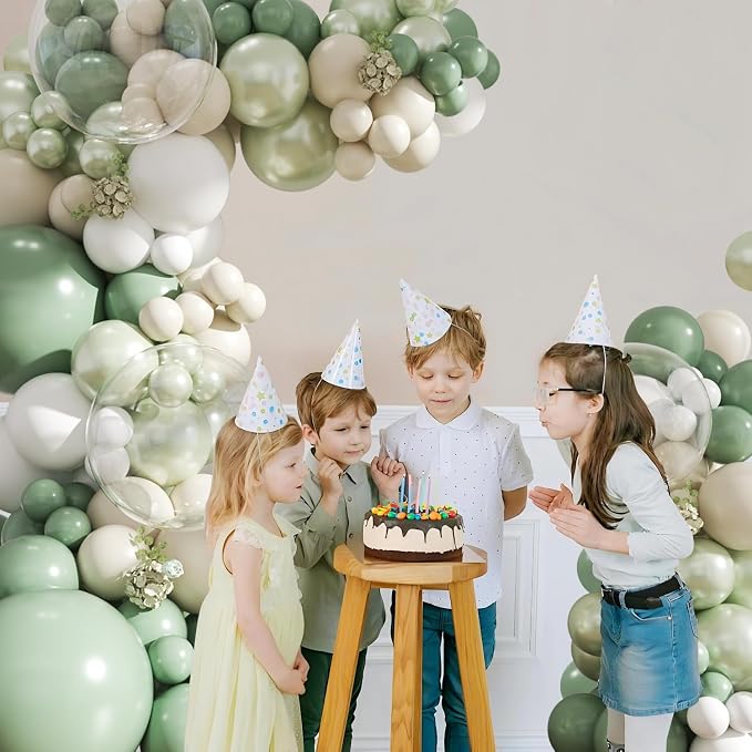 Sage Green Balloon Arch Kit for Bridal Shower Baby Shower Decorations | 108Pcs - Image 3