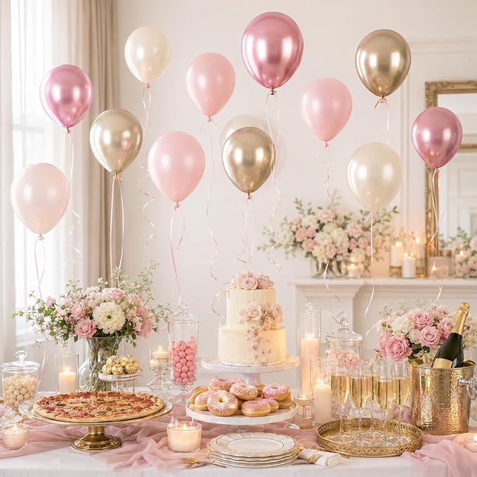 Pink Gold Balloons - Image 5