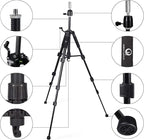Wig Stand Tripod with Non-Slip Base Adjustable Mannequin Head Stand with Hook Heavy Duty Manikin Head Tripod