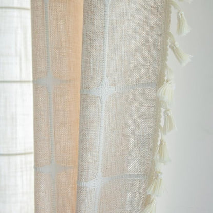 Sutuo Home Boho Curtains for Bedroom Living Room 84 Inch Length, Vintage Plaid - Image 7