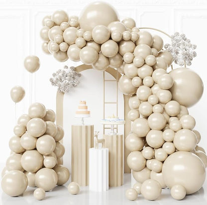 White Sand Balloons Arch Kit by FQZYLCH