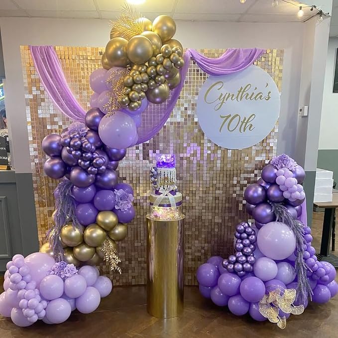 Purple Balloon Garland Arch Kit - Image 8