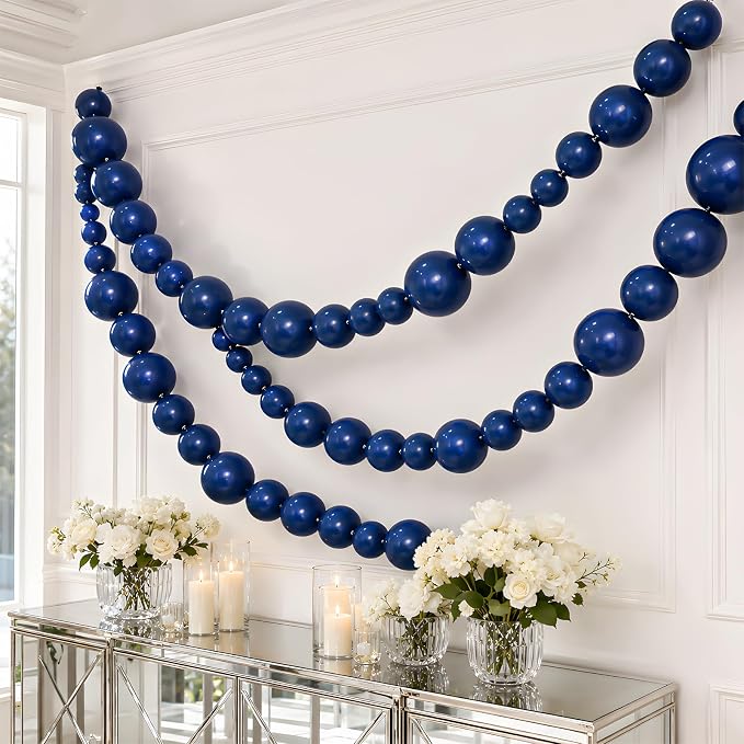 Navy Blue Linking Balloons - Image 6