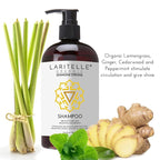 Laritelle Diamond Strong Organic Shampoo – Hair Growth & Strengthening – Sulfate-Free, Cedarwood & Botanicals – Prevents Thinning & Breakage – Made in USA – 17.5 oz