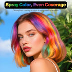 Temporary Hair Color For Kids Women Men, Washable Hair Dye Spray One-Day Hair Color Wax For Cosplay Party DIY, Christmas Party, Halloween Crazy Hair Day (Powder Blue, 4.06 oz)
