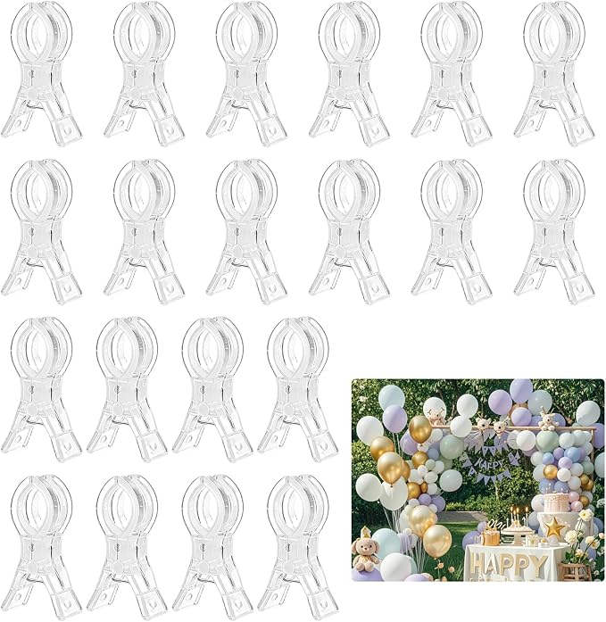 20 Pcs Balloon Arch Clips for Backdrop, Birthday Decoration, Beach Towels by Unknown