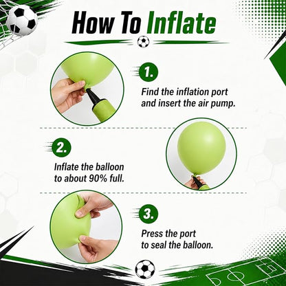 Green Soccer Balloons - Image 3