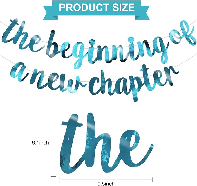 BEISHIDA Bright Lake Blue Pre-Strung The Beginning of A New Chapter Banner | - Image 2