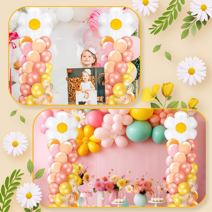 Kasyat 2 Set Groovy Daisy Balloon Column Stand Kit - Image 6