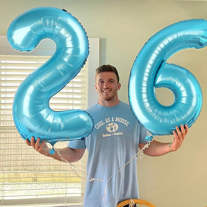 Pastel Blue 7 Balloon - Image 4