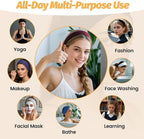 Headbands for Women - 6 Pack Wide Elastic Hair Bands | Stretchy Sweatbands Hair Bands | Soft Sports Thin Head Bands | Non-Slip Accessories Bands for Fashion, Washing Face, Workouts, Yoga, Daily Use