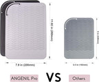 ANGENIL Large Heat Resistant Silicone Mat for Curling Iron, Flat Iron, Hair Straightener and Craft Glue Guns