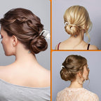 BEoffer French Hair Pin 3PCS Metal Hair Pins for Women Elegant French Twists, Buns and Updos with No Hair Damage, U-shaped French Pin Great Hold and Comfortable Keeps Hair in Place (Silver, 5 Inch)