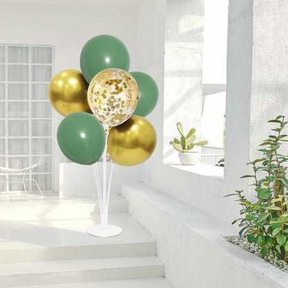 ZJDHPTY 4Set Green and Gold Balloon Stand Table Centerpieces Party Decor | - Image 8