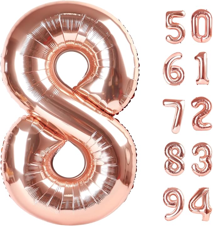 Rose Gold 8 Balloon by IWERP