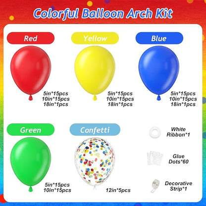 131pcs Colorful Balloon Arch Kit - Image 2
