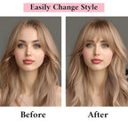 SEGO 100% Real Human Hair Toppers, with Air Bangs, Silk Base 150% Density, Clip in Topper, 2.7”x5.1”, HairPieces for Women, with Thinning/Hair Loss Cover Gray