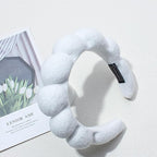 Spa Headbands for Washing Face Makeup Skin Care Headband Women Bubble Facial Beauty Headbands Puffy Shower Towel Band Hair Headband