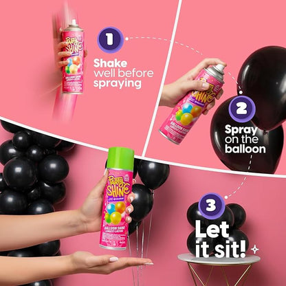 Party Shine Bubble Gum Balloon Shine Spray, Silicone Spray - Image 6