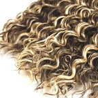 Highlight Bundles Human Hair P4/613 Deep Wave Bundle 26 28 30 Inch Niegmeag Brazilian Virgin Remy Hair Extensions Double Weft 2 Tone Brown and Blonde Bundles 300g