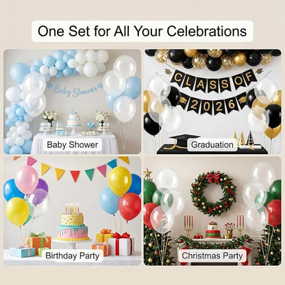 50pcs 12 Inch Clear Latex Party Balloons | Premium Transparent Balloons - Image 6