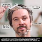 Simpler Hair Color for Men Kit for Full Gray Coverage - Light Brown Men’s Hair Dye - Easy Hair or Beard Dye for 100% Gray Coverage - Ammonia Free Hair Color, Beard Coloring for Men