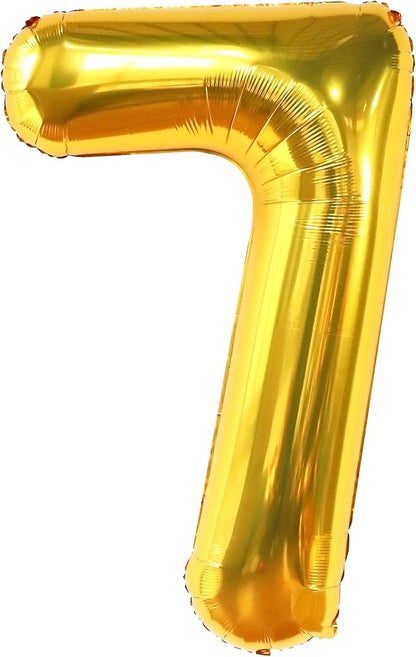 KatchOn Gold Number 7 Balloon 40 Inch, 7th Birthday Balloon | 7th Birthday - Image 9