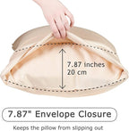 Anti Acne Pillowcase - Queen Size 30x20, Beige, Envelope Style - Oeko-TEX Certified - 75% Viscose Derived from Bamboo, 25% Modal for Smooth, Breathable, Moisture-Wicking Quality