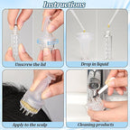 Hair Oil Applicator for Scalp,Minoxidil Applicator, Hair Bottle Applicator,Scalp Applicator Comb Applicator and Massager in One,Transparent Comb Brush Tool, Suitable for Men and Women
