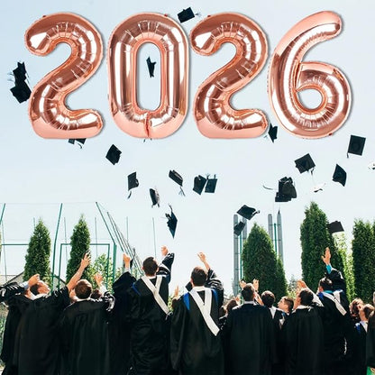 2026 Number Black Balloons 40Inch Balloon - Image 4