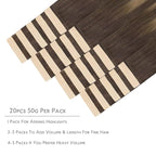 WENNALIFE Tape in Hair Extensions Human Hair, 20pcs 60g 26 inch Balayage Chocolate Brown to Honey Blonde Remy Hair Extensions Straight Human Hair Tape in Extensions Skin Weft Tape Extensions