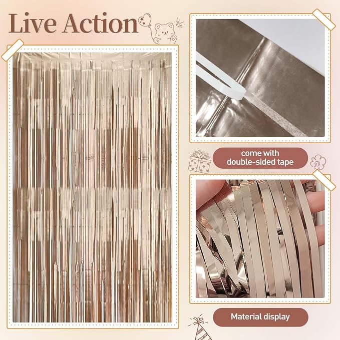 White and Champagne Gold Balloons Garland Arch Kit - Image 3