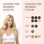 GOO GOO Clip in Hair Extensions Real Human Hair, Remy Human Hair Extensions Clip ins for Women, Natural Human Hair, 20inch 110g 7Pcs, 22F Light Golden Blonde