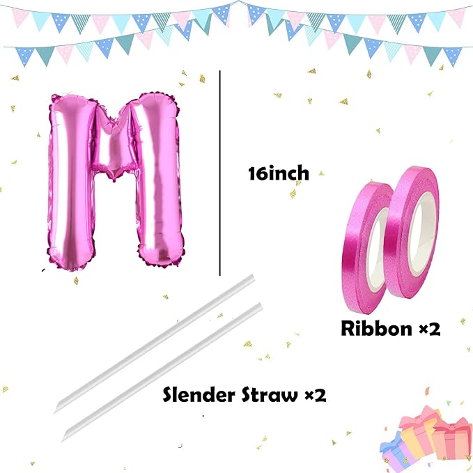 Letter Balloons Foil Mylar Wedding Birthday Bridal Shower Anniversary - Image 2