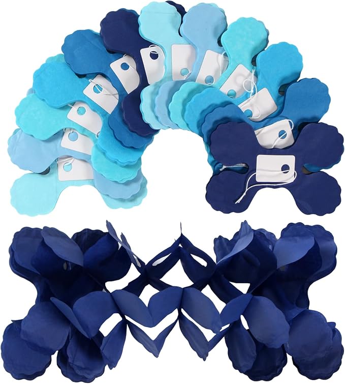Baby-Royal Navy-Blue Party-Decorations Streamers Garland - Image 4