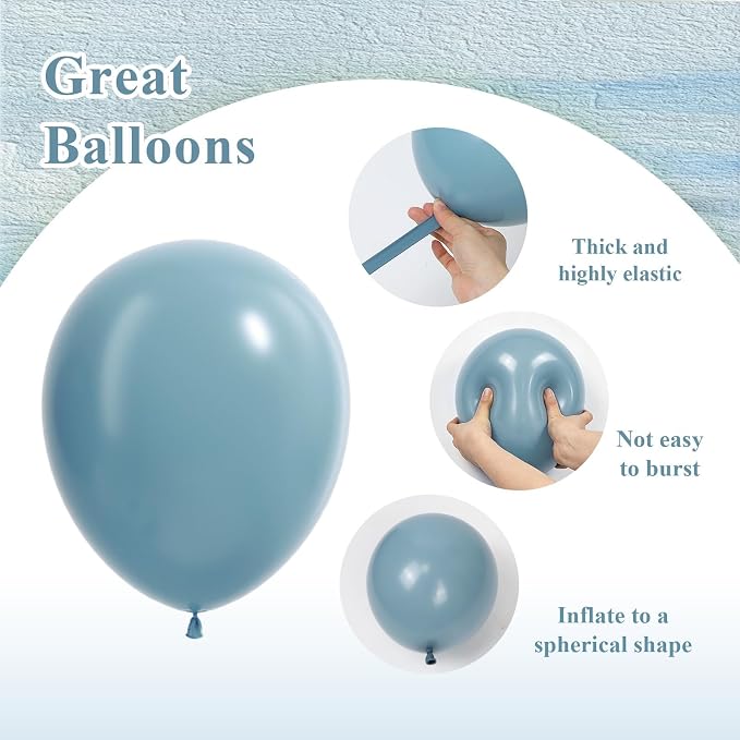 12inch Cowboy Balloons with Brown Dusty Blue White Cow Print Balloons | My - Image 3