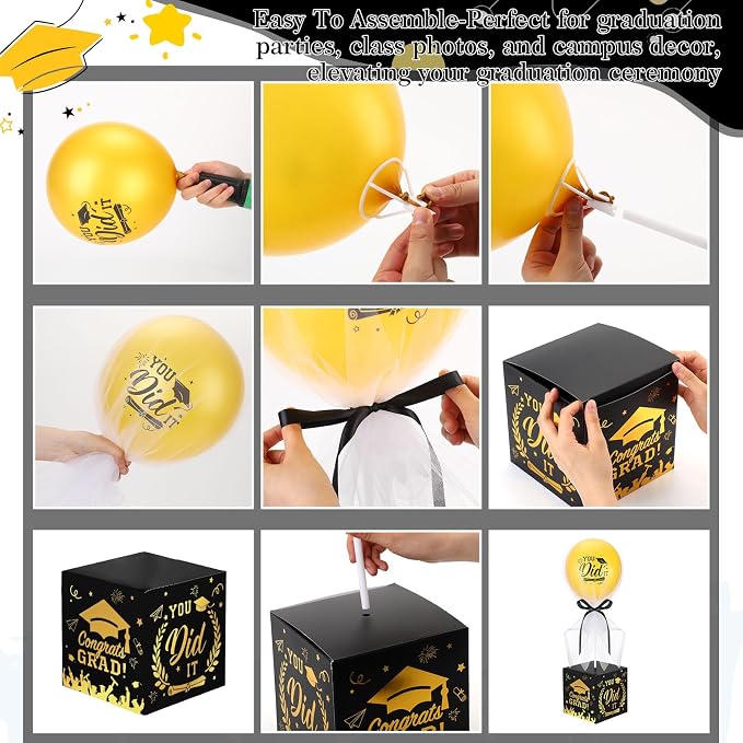 Seenelling 4 Sets Graduation Centerpieces - Image 6