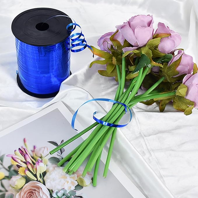 TONIFUL 500 Yards Shiny Blue Curling Ribbon Balloon String Gift Wrapping - Image 5