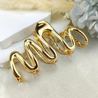 Hair Claw Clips, Snake Design Metal Hair Clip, Gold, for Women Girls, Fashionable Hair Accessories, Creative Thick Hair Clips, One Size