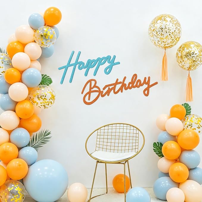 TONIFUL Happy Birthday Sign for Backdrop by TONIFUL