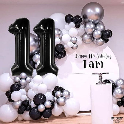 KatchOn, Giant Black Number 11 Balloon - Image 7