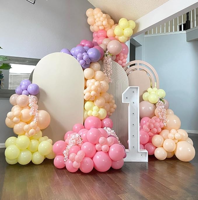 Pastel Balloon Garland Arch Kit - Image 7