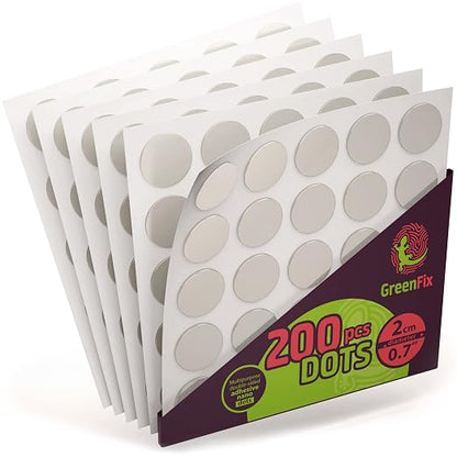 GreenFix Double Sided Sticky Dots 200PCs, Removable | Adhesive Double Sided by GreenFix