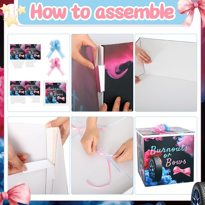 AmazingSpark 28in Giant Gender Reveal Gift Box - Image 3