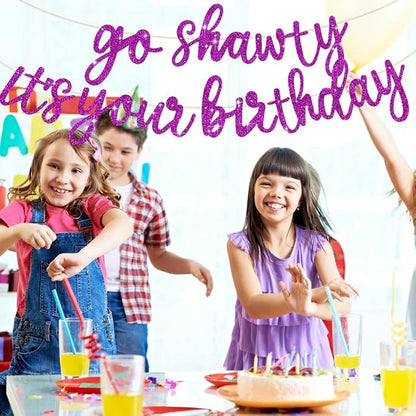 BEISHIDA Purple Go Shawty It's Your Birthday Banner - Image 6