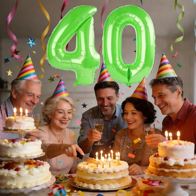 40 Inch Number 40 Balloons for 40th Birthday Party Decorations, 0-100 Fruit - Image 2