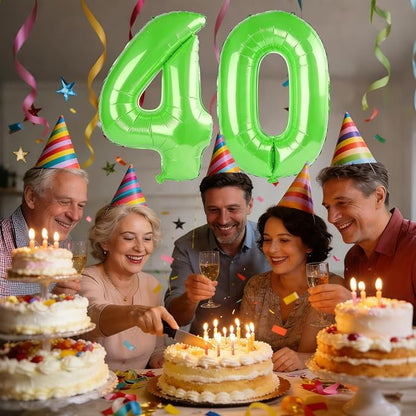40 Inch Number 40 Balloons for 40th Birthday Party Decorations, 0-100 Fruit - Image 2